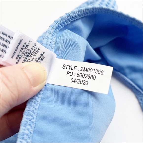 Vineyard Vines NEW Seersucker Bikini Set Small blue stripe pastel flutter preppy - Picture 10 of 11